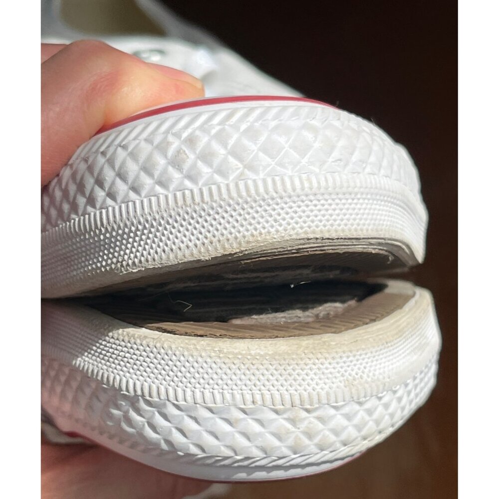 Converse All Star White Sneakers Chuck Casual Shoes Grunge Womens Unisex 5/7 - Picture 8 of 11